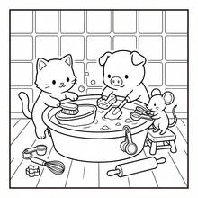 GDTME 舒適可愛寵物：適合青少年與成人的可愛親密著色書，包含可愛動物角色與簡單設計，旨在放鬆與激發創意，7.9x7.9 英吋 - 可愛舒適 - 查看 4