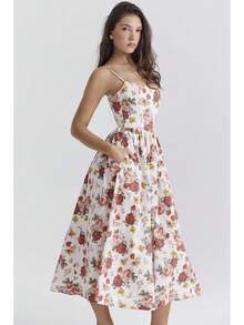 TcIFE Vestido Largo de Tirantes Finos sin Espalda, Sexy y Veraniego para Mujer - Azul marino - Ver 5