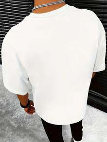 Print Tee Shirt, Tees For Men, Casual Short Sleeve T-Shirt For Summer - 黑色 - 查看 3