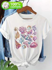 Women T-Shirts - 白色 - 查看 2