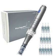 Dr Derma Pen M8 Wireless Adjustable Electric Microneedling Pen, Includes 12 X 0.25mm Replacement Needles - Grey - View 7