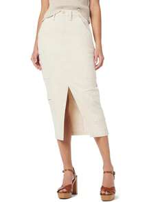 Hudson Falda Midi reconstruida Falda para Mujer - afuera - Ver 13