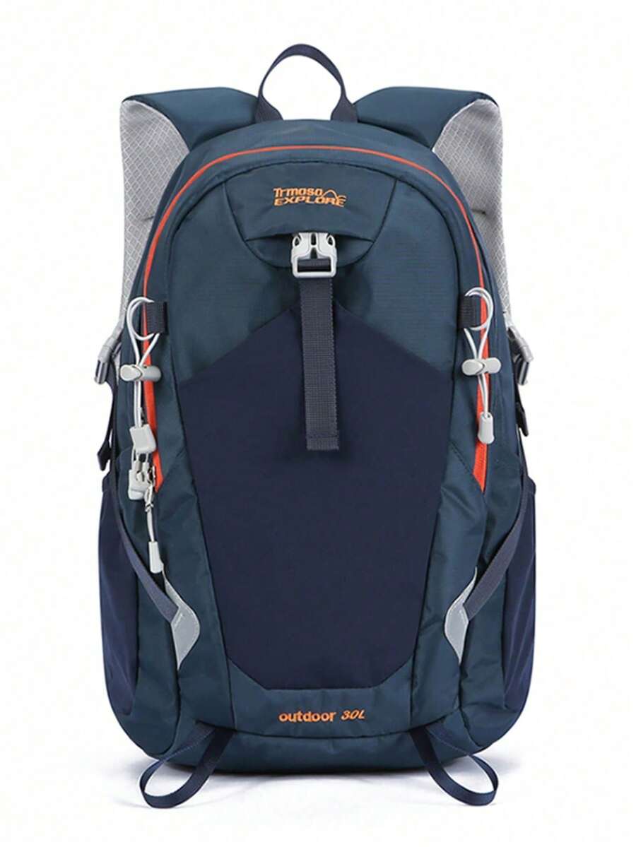 1 pieza Mochila de senderismo unisex de 20L de nailon, ligera y resistente al agua, mochila de día para camping y trekking - Azul - Ver 1