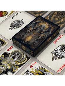 YFOPEN Cthulhu Themed Playing Cards, Incorporating Dominators, Tentacles, Ancient Ruins And Other Eerie Elements, Dark Vintage Art Style Creating Mysterious Atmosphere, Unique And Distinctive Card Faces, Suitable For Cthulhu Enthusiasts Collection, Themed Board Games, Dark Style Display - Multicolor - View 1