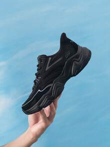 Skechers 男士休閒鞋 D'LITES 系列繫帶運動鞋，舒適極簡休閒鞋，適合日常通勤、戶外運動、旅行、休閒運動 118335-BBK - 黑色 - 查看 2