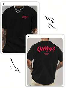 Camiseta de hombre Gilley's Pasadena Texas, estampada por ambos lados, estilo country americano, personalizada y de corte holgado. - Blanco - Ver 8