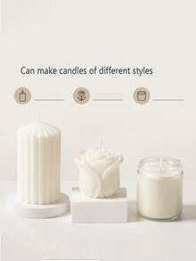 1000g/500g/250g/100g Natural Soy Wax, White Candle, Candle Making Raw Material, Container Candle, DIY Tea Candle, Cup Candle, Aromatherapy Candle - Soy Wax - View 5