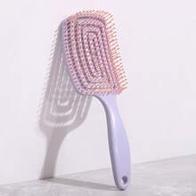 1pc Dual-Function Hollow Comb, Suitable For Wet And Dry Hair, Gentle Massage Design, Fits All Hair Types, Home Essential, Daily Use - Multicolor - View 8