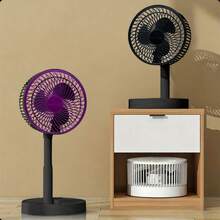 Ventilador Portátil de Mano, Mini Ventilador Recargable para Uso en Exteriores - Negro - Ver 1