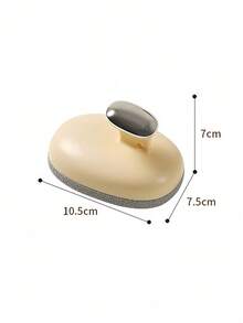 1pc ABS Dry Body Brush, Non-Slip Soft Bristle Exfoliating Bath Brush, Wet/Dry Use Exfoliator, Cleaning Brush, Replaceable Sandcloth, Dual Coarse/Fine Brushes, Deep Exfoliation, Body Cleansing, Ergonomic Design, Comfortable Grip, Bumpy Massage Design, Skin Massage, Deep Body Cleansing Lotion - Multicolor - View 10