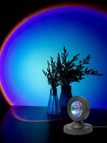1pc USB Powered RGB Floor Lamp, Telescopic 16-Color Sunset Atmosphere Projector Light, LED Sunset Atmosphere Light, Sunset Effect Projector, Room Decoration Night Light, Multi-Color Projector, Room Ambient Decorative Lighting, With Remote Control, Multiple Color Changes, Rotatable, Suitable For Decoration, Photography Party, Bedroom Home Decor, Room Decoration, Party Wall Decoration Light - Large Remote Control - Sunset Projector - View 4