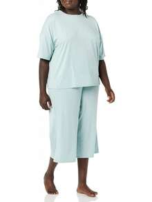Conjunto de Pijama de Jersey Tejido para Mujer de  Essentials - Blanco - Ver 4