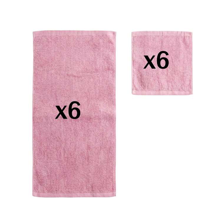 Wash Cloths 6/12/24 Pack, Super Soft & Skin Friendly Face Towel For Sensitive Skin, Reusable Washable Makeup Remover Cloth, 10x10 Inch Small Washcloths, Easy To Rinse Multicolor Facial Cleaning Cloth - Pink - View 10