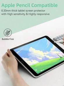 Navigator 2pcs/Pack, Tablet Tempered Glass Screen Protector, Scratch-Resistant & Wear-Resistant, Smooth Touchscreen, Hydrophobic Coating, Full Screen Coverage, Compatible With IPad 7th Gen/Tab S9 FE+/Tab S10+/Tab S9+/Tab S8/Tab S7/ Pro 13-Inch (2024)/ Pro 12.9-Inch(2018/2020/2021)/ 2025 ( A16)/ Air 4/Air 5 (10.9 Inch) And Other Models. - Clear - View 7