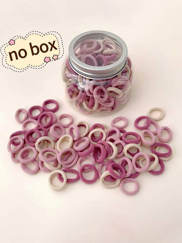 299pcs Large Capacity Hair Ties - Colorful High Elasticity Damage-Free Hair Bands, Super Value Family & Kids Set