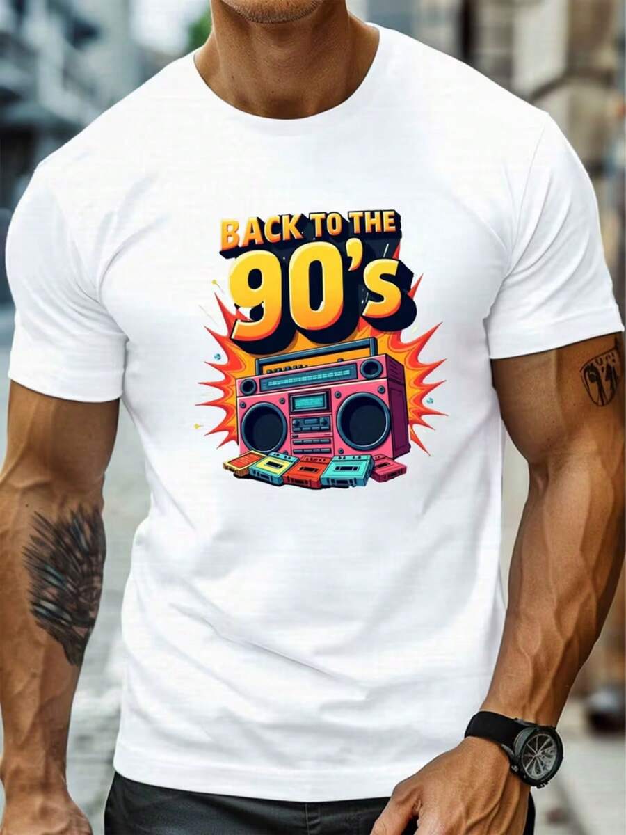 Men T-Shirts - 白色 - 查看 1