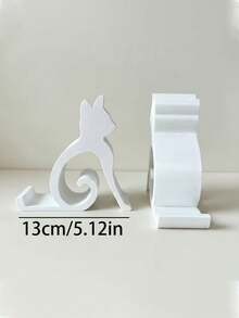 1pc Cat Phone Stand, Desktop Ornament, Storage Rack, Phone Holder, Compact & Portable, Suitable For Bed, Office, Car, Pet Lovers Essential, Travel Essential, Desktop Storage, Home Decor, Dorm Storage, Back To School - Multicolor - View 7