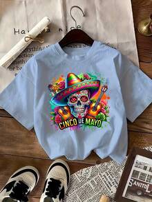 Camiseta del 5 de Mayo, Camiseta del Carnaval Mexicano, Regalo para las fiestas mexicanas, Camiseta Feliz 5 de Mayo, Camiseta Mexicana, Camiseta Feliz 5 de Mayo - Negro - Ver 6