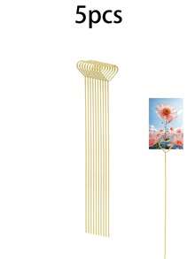 40pcs/20pcs Metal Gift Card Holder Rods, Suitable For Bouquets, Wedding Centerpiece Decor, Photo Frame Rods, Card Flower Stands, Applicable For Graduation, Wedding, Mother's Day Gift Packaging Card Holders - Gold - View 13