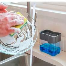 Automatic Dishwasher Detergent Dispenser With Detergent And Cleaning Pad - Compact Kitchen Cleaning Tool, Easy To Clean Design, Efficient Cleaning, Suitable For Home Cooks, Durable Plastic, No Extra Items Needed, Dishwasher Accessory, Modern Kitchen Supplies - Dish Soap Dispenser - View 6