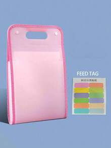 1 pieza Carpeta portátil, bolsa organizadora de archivos, bolsa de almacenamiento de exámenes, diseño de gran capacidad con 13 bolsillos, estructura multicapa, adecuada para organizar archivos, facturas, recibos y documentos, carpeta, almacenamiento en dormitorio, suministros de oficina, temporada de graduación, temporada de bodas - Multicolor - Ver 14