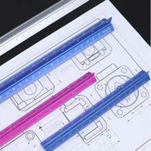 Lightweight Aluminum Triangle Ruler - 1pc, 30cm, Colorful Design - Drawing, Painting And Measuring Tool - Multiple Styles - View 5