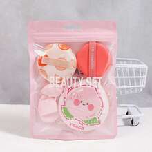 5pcs Thickened Marshmallow Powder Puff Set, Dry & Wet Dual Use, Non-Absorbent For Powder, Foundation And Cushion, Makeup Tools Suitable For All Skin Types - Multicolor - View 8