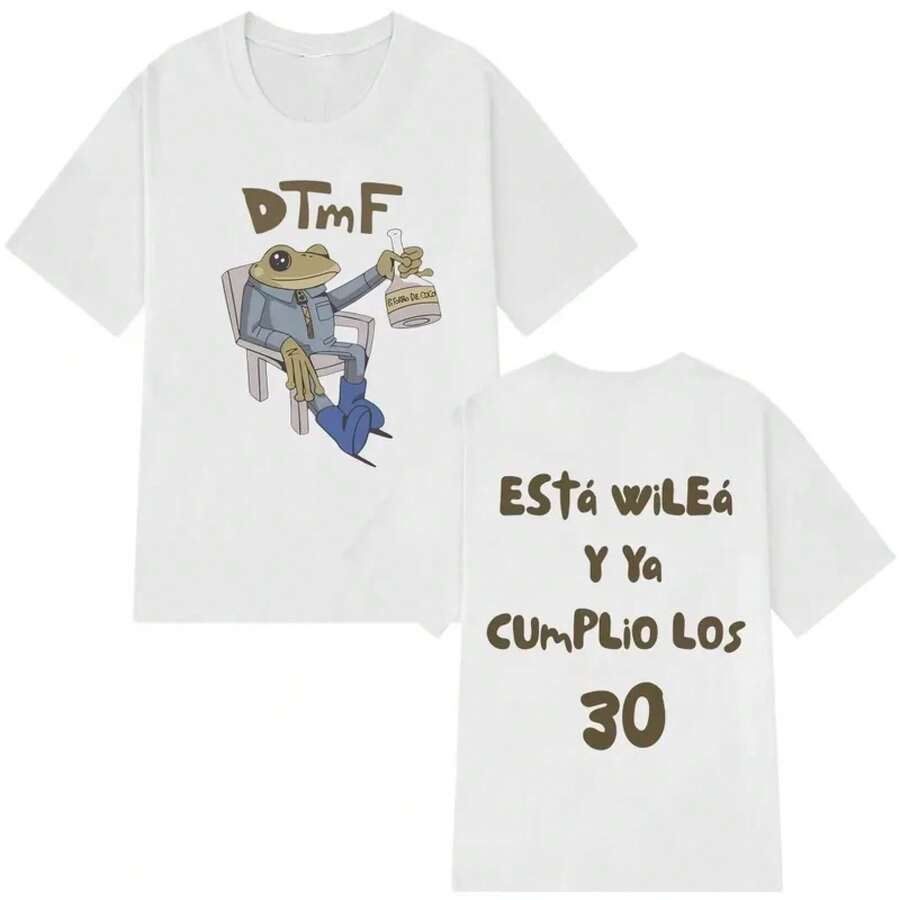 Maßgefertigtes Bad Bunny DTMF New Album T-Shirt, Unisex-Modekleidung, Sommer-Baumwoll-Freizeit-T-Shirt, Streetwear-Top-T-Shirts - 2 - Übersicht 1