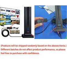 2026 New Ultra HD TV Antenna, Indoor/Outdoor Universal, Built-In Signal Amplifier, 360° & Long Range Reception HD TV Antenna, Suitable For Local Channels, Supports 4K And 1080P HD Digital TV, Enhanced Signal, Suitable For Home TV - View 8