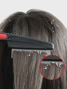 1pc Deep Cleansing Scalp Brush, Portable Dandruff Comb, Scalp Cleaning Tool, Can Remove Lice And Nits, Hair Accessory - Multicolor - View 7