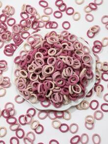 299pcs Large Capacity Hair Ties - Colorful High Elasticity Damage-Free Hair Bands, Super Value Family & Kids Set - Multicolor - View 4