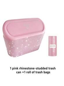 Car Trash Can, Car Seat Back & Door Hanging Storage Box, Multi-Function Car Accessories, Trash Bag, Foldable Storage - A - View 2