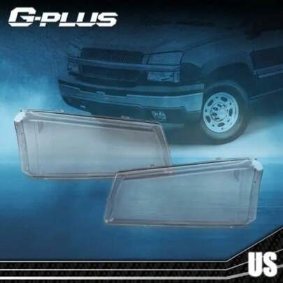 Headlight Fit 2003-2007 Headlight Lens Left+Right G-PLUS