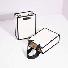 2/1pc Small Paper Gift Bags, Handheld Party Gift Bags, Birthday Wedding Celebration Multi-Functional Tote Bags Gift Packaging - Gift Bags - View 3