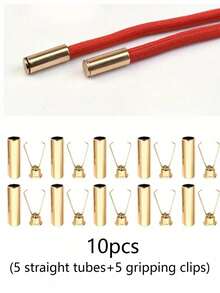 20pcs/10pcs/2pcs High Quality Rope Locks - Protect Shoelaces, Drawstrings, Pants, Bags, Hoodies - Adjustable Metal Clips, Clothing Buttons, Decorative Buckles, Cord Stoppers, Rope End Caps, Easy Installation - Suitable For DIY Crafts, Clothing Organization And Cable Management - (Gold/Silver/Black) Suitable For Clothing, Crafts, Fashion Metal Products, Durable Metal Structures - Multicolor - View 13
