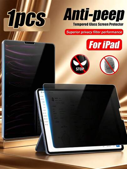 MSRI 1pc - Tablet Screen Privacy Tempered Glass Film, Anti-Peeping, Anti-Fingerprint, Full Screen Coverage Protection, High Hardness Material Resistant To Bumps And Scratches, Hydrophobic Coating, Resists Fingerprints And Oil Stains, Easy To Clean, Perfectly Suitable For Home Entertainment, Office Work, Outdoor Travel, Shopping And Walking And Other Diverse Daily Scenarios. Compatible With Galaxy Tab A7/Galaxy Tab A8/Galaxy Tab A9/Galaxy Tab S10 Lite/Galaxy Tab S11/Galaxy Tab S7 Plus/S7 FE/Galaxy Tab S10+/ Mini 4/ Mini 5/ Mini 6/ Air4/ Air5/ Air6 And Other Models.