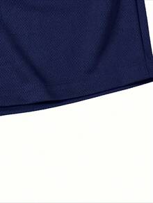 Camiseta Infantil de manga curta estampada 'salamandra' Gamer  para meninos, tecido macio e elástico, respirável e secagem rápida, ideal para esportes internos e externos, encontros casuais - cor azul-marinho - Visão 5