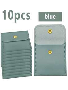 1/5/10pcs Faux Leather Jewelry Bags With Snap Closure - Luxury Gift Bags, Jewelry Packaging Bags, Jewelry Gift Bags, Wedding Birthday Return Gift Candy Bags, Suitable For Earrings, Necklaces, Bracelets And Rings Storage - Color - View 15