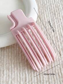 1pc High Skull Top Artifact, Wind Plastic Comb, Height Increasing Minimalist New Style Ins Korean Style Bangs, Fluffy Clip, Fluffy Hair, Makeup Hair Clip - One Size - View 7