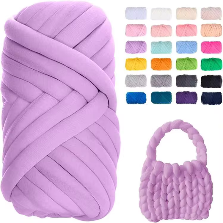 250g Chunky Yarn, Super Thick Super Fluffy Yarn, Knitting Roving, Spinning, Suitable For DIY Blanket, Rug, Pillow Making - Multiple Styles - View 6