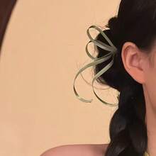 1 buah Jepit Rambut Pita Vintage Serat Poliester Kasual Warna Polos Gaya Cina Baru Aksesori Rambut untuk Hanfu Semua Musim Ikat Kepala - MultiWarna - View 12