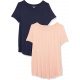 Azul marino/Rosa coral