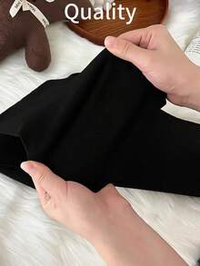 1pc Women's Colorful Velvet Tights, Anti-Snagging, Slimming, Super Elastic, Thick Leggings, Fashionable, Multiple Colors Available - Multicolor - View 6