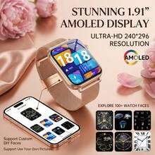 KENPANG Women's Camera Smart Watch, Photo, Video And Audio Recording, 512MB Memory, 1.91-Inch HD Display, Bluetooth Call And Notification, Heart Rate/Sleep/Menstrual Cycle Tracking, Multiple Sports Modes, IP68 Waterproof, Fitness Tracker, Compatible With IOS And Android - View 10