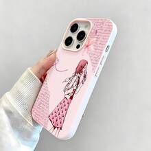 Chica Sakura Rosa Tema Primaveralfunda de teléfono Fundas compatibles con ,Apple,VIVO,OPPO,,, y Honor.Fabricadas en silicona TPU,ofrecen protección contra golpes y caídas. - Rosa - Ver 3