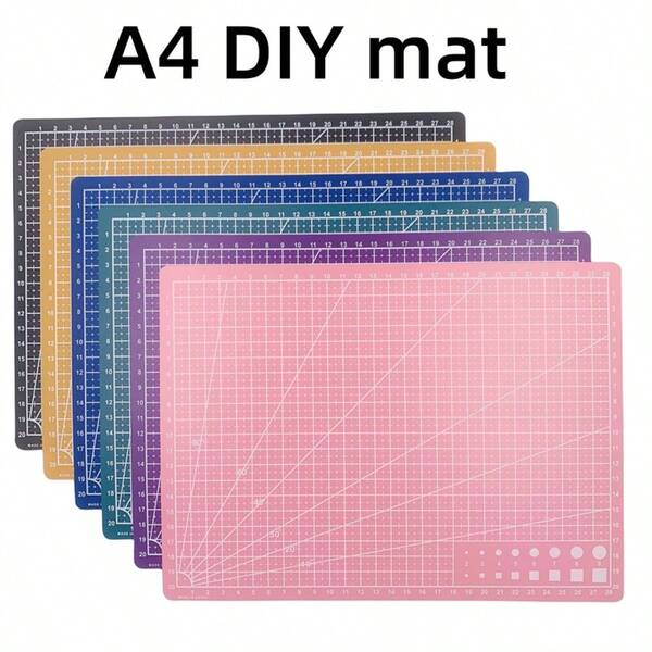 1pc Random Color A4 Cutting Board Planner Mat Desktop Pad 30*22cm Thickness 0.9mm