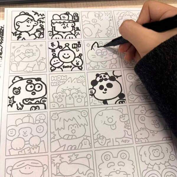 25/100pcs Stress Relief Doodle Drawing Sketches, Simple Coloring Paper, Suitable For Adults To Relieve Boredom At Work, Suitable For Beginners Painting Practice, Train Focus And Observation Skills, Creative Gift, Great Choice For Relaxing Mind And Body In Leisure Time, Random Patterns