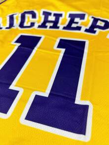 Jersey Basket Bolak-balik yang Dapat Disesuaikan, Seragam Tim yang Dipersonalisasi dengan Nama dan Nomor Kustom untuk Olahraga Pria dan Remaja - Kuning - View 8