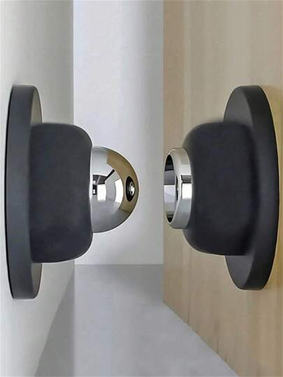 1/2 Styles Optional Soft Magnetic Door Stopper, Easy Installation, Can Be Attached To Wall Or Floor, Ensures Door Opens Safely, Suitable For Home And Office, No Drilling Design, Made Of Silicone Material, Perfect Gift For Halloween/Christmas/Easter