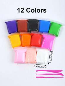 12/24/36/48 Colors Air Dry Clay Set, Modeling Clay Kit With 3 Sculpting Tools, Air Dry Clay, Polymer Clay, Holiday Gift - Multicolor - View 9